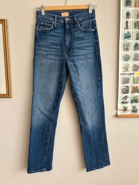 Mother Denim The Swooner Rascal Straight Leg Ankle Jean Where is my Mind size 23 - Picture 4 of 10